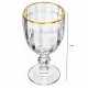 Taça Avulsa 330ml de Cristal Ecológico com Fio de Ouro Imperial  Lyor